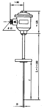 WZPK-44隔爆铠装型热电阻(固定法兰带隔爆接线盒) WZPK-44隔爆铠装型热电阻(固定法兰带隔爆接线盒)
