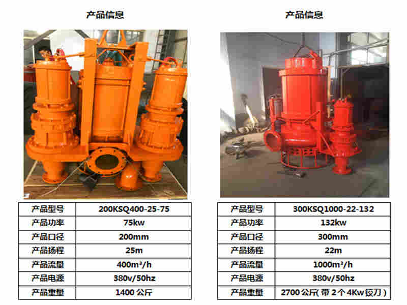 河道潜水绞吸式抽沙泵
