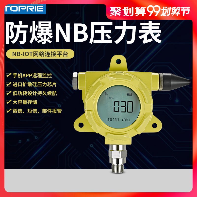 NB-IOT防爆压力表低功耗压力远程监控工业级 