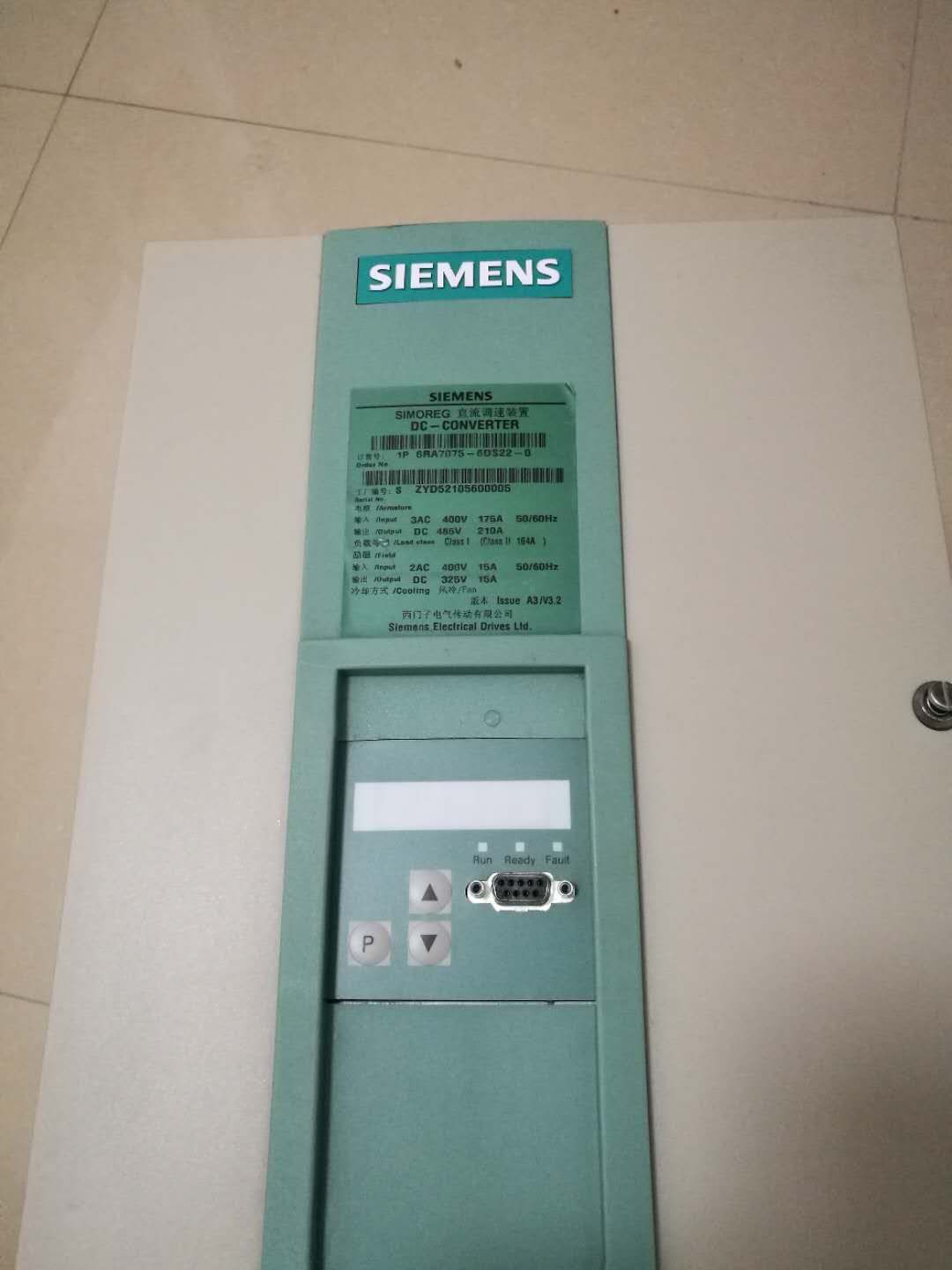 SIEMENS6RA7025-6GV62-0信号检测