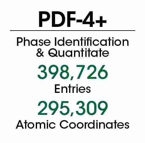 PDF-4+2020国际衍射数据库