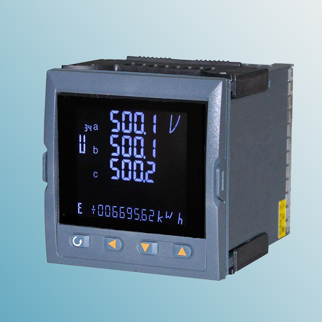 DMX300D面板安装式三相多功能电力仪表-RS-485通讯