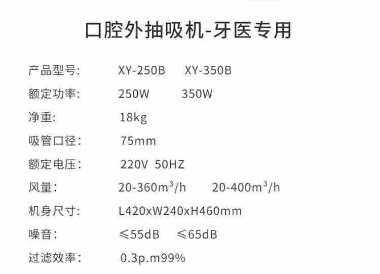 牙科空气净化器口外气溶胶抽吸机口腔飞沫废气吸附过滤器设备
