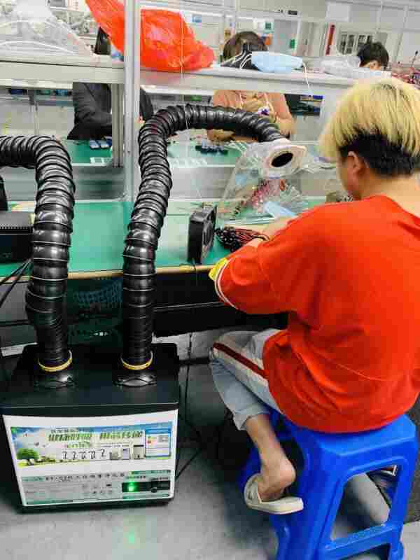 车间焊锡排烟设备车间烙铁排烟机XY500工厂排烟设备