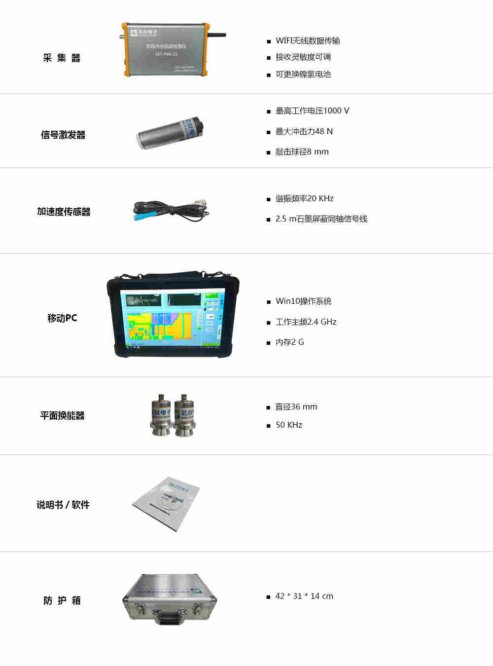 无线冲击回波检测仪