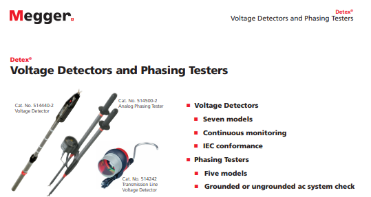 相序测试仪Megger510836-1