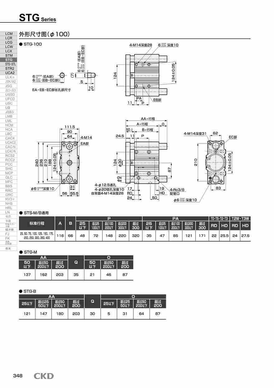 进口气缸STG-B-40-30-T2H-D资料PDF