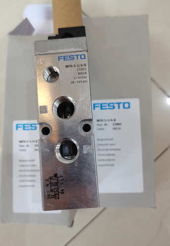 FESTO单电控电磁阀的复位方式MFH-5-1/4-B