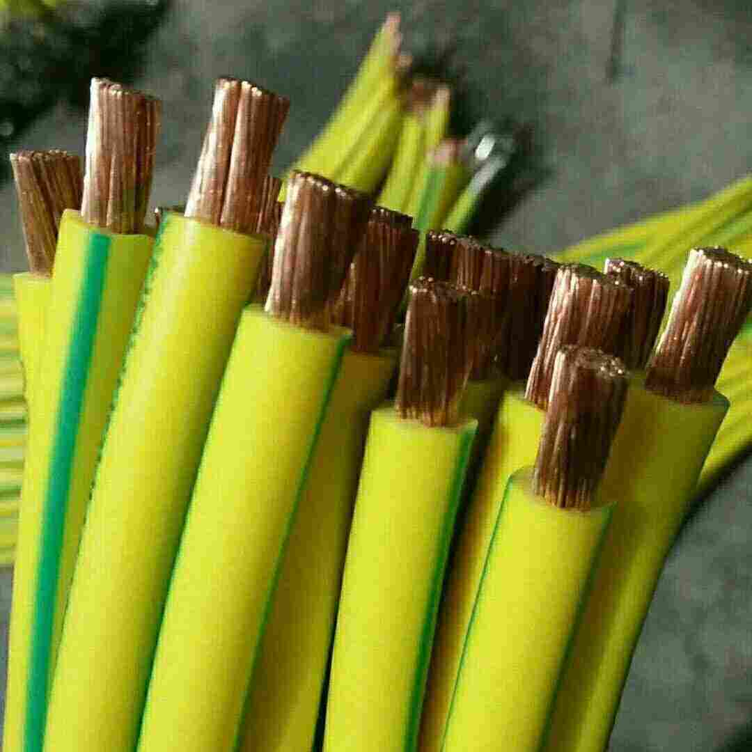 多芯铜线黄绿接地软电缆BVR 1X50