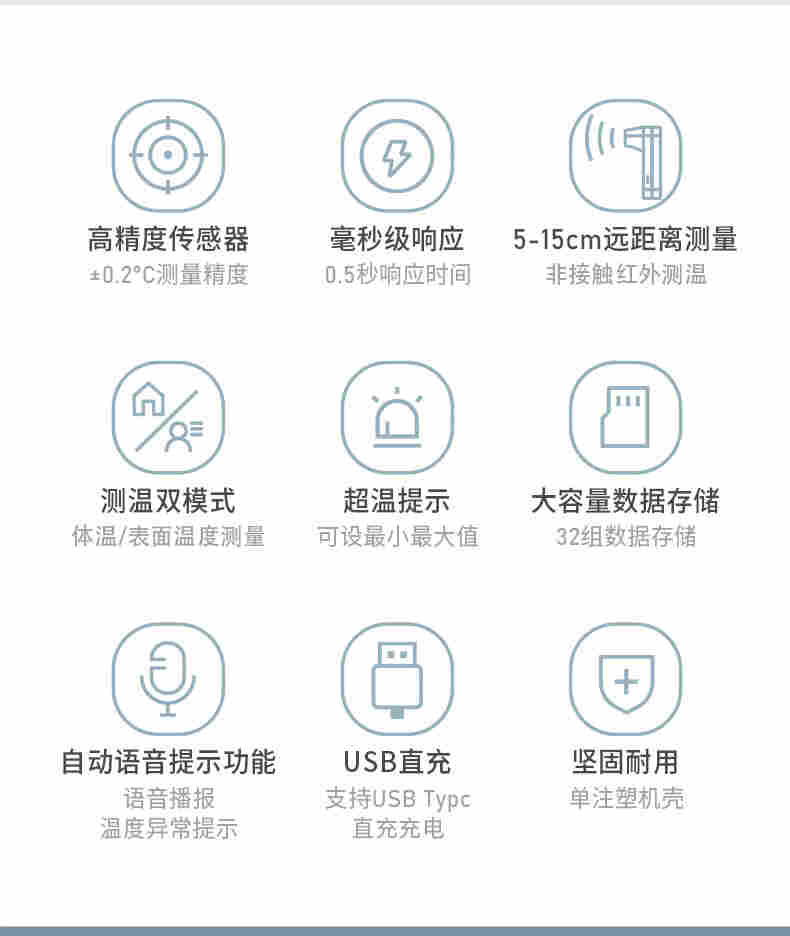 AM-322的非接触红外测温仪操作说明