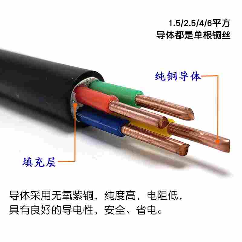 低压电力电缆ZC-YJV-4*6