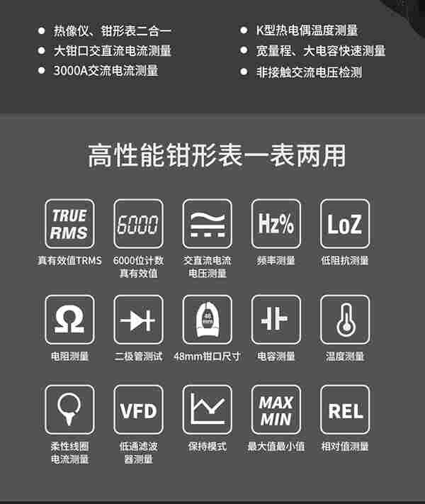 DT-9581智能工业型热像仪钳形表