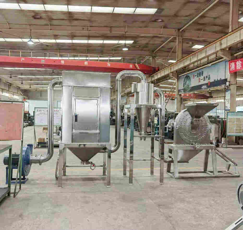 不锈钢化工粉碎机 304材质粉碎机 山东脉冲除尘粉碎机