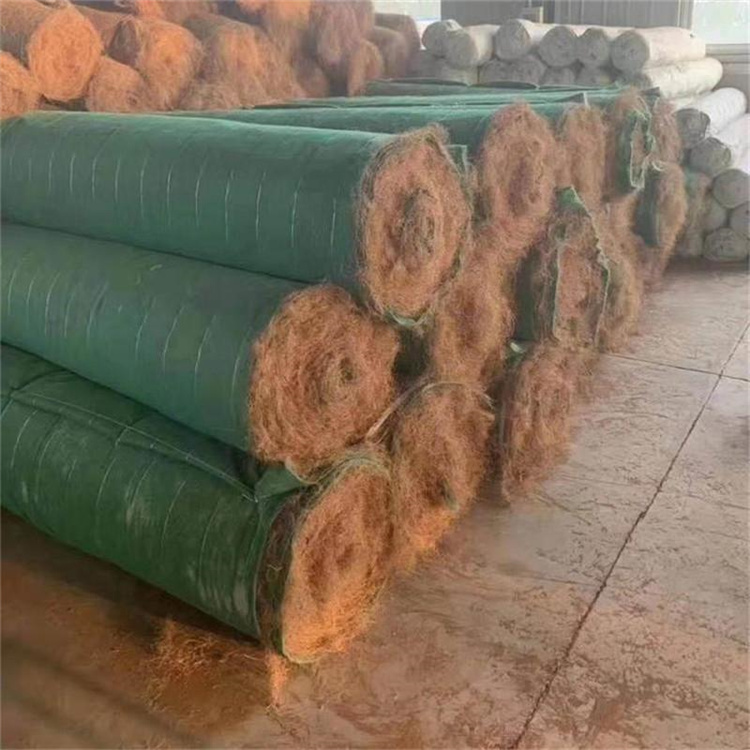 麻椰混合纤维毯 哈尔滨椰纤植生毯 草籽椰纤植生毯