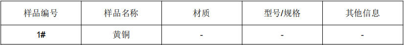 黄铜成分分析-2022已更新资讯