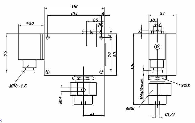 504/7DZ双触点压力控制器