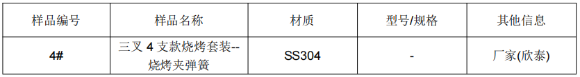 SS304不锈钢成分分析烧烤夹弹簧