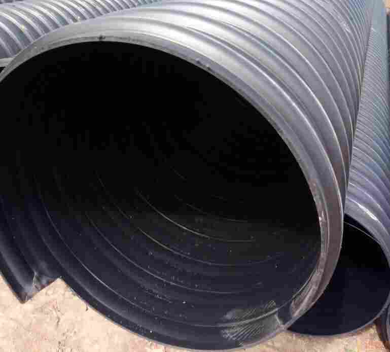 红河红河HDPE钢带管-HDPE钢带增强波纹管-DN500钢带管