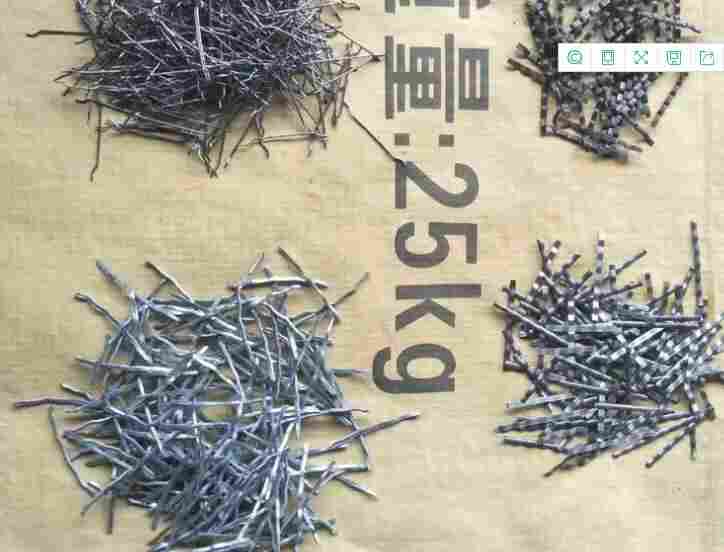 云南楚雄永仁钢纤维35X0.7-剪切波浪形钢纤维-冷拉断勾钢纤维