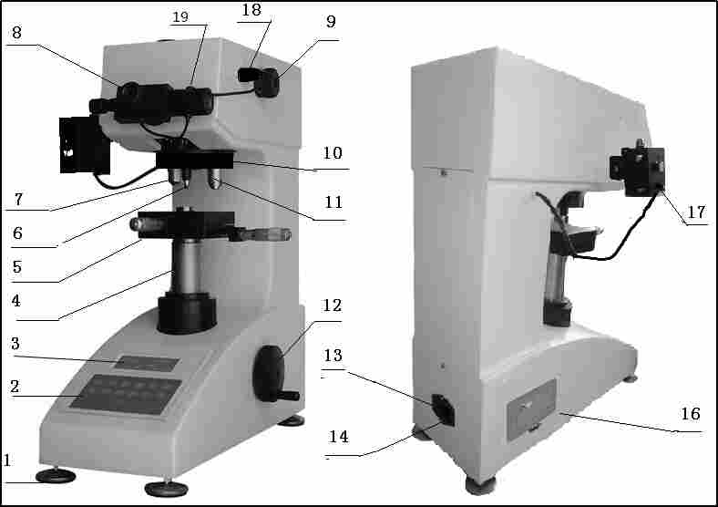 厂家直销里博手摇数显显微硬度计401MVAS-Y显微硬度试验机