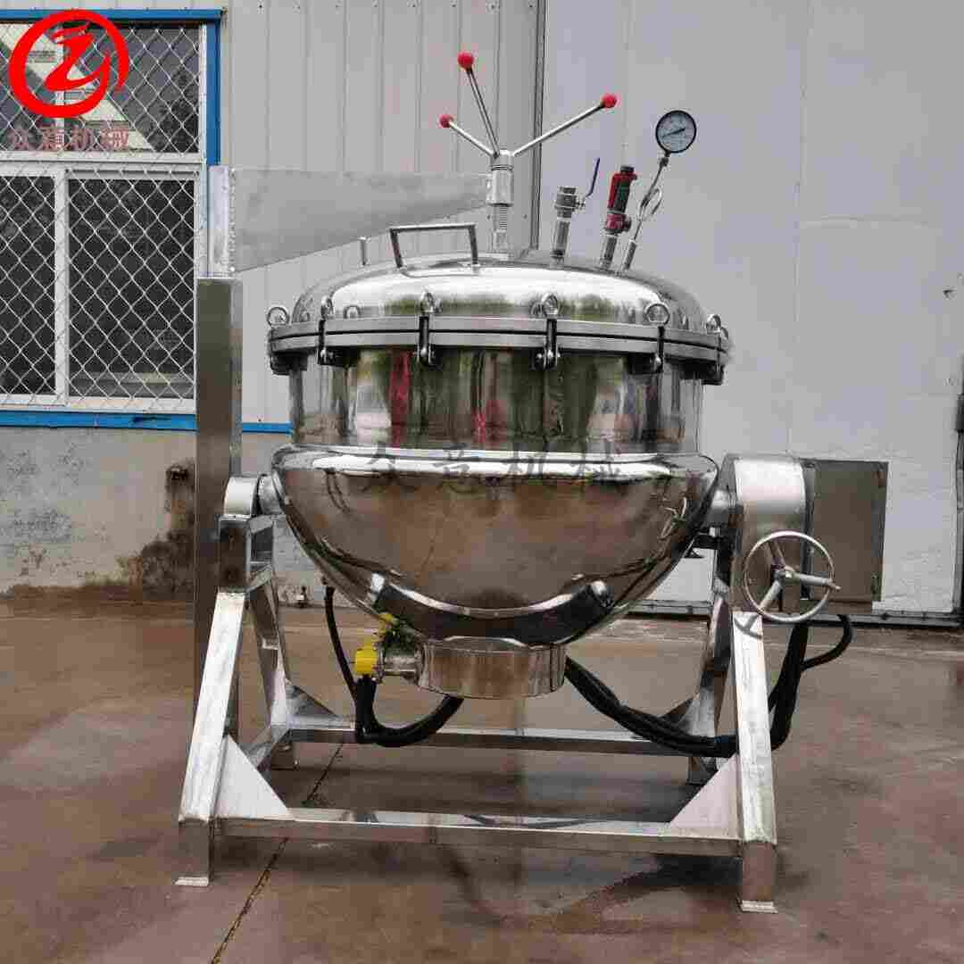 粽子全套加工设备 高温高压粽子蒸煮锅
