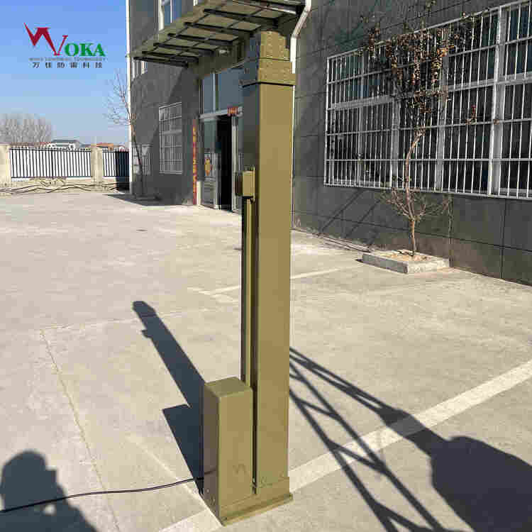 可调节避雷针 可侧翻式车载手动升降杆 重载型电动伸缩杆 