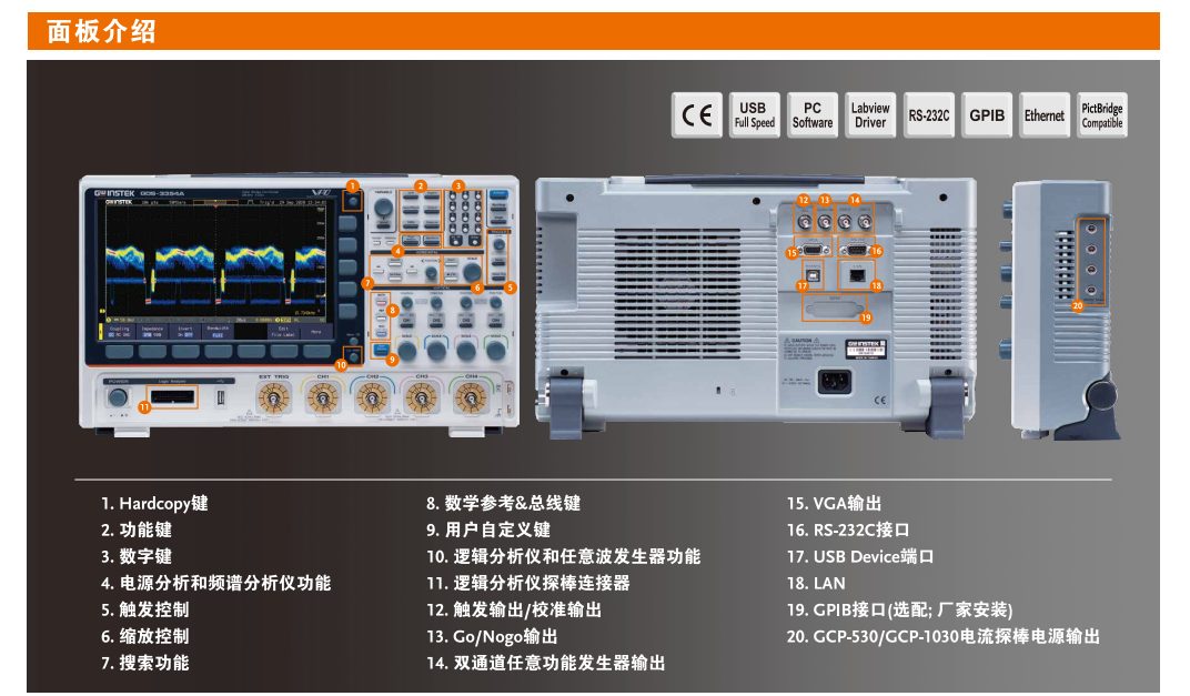 GDS-3000A 数字存储示波器 