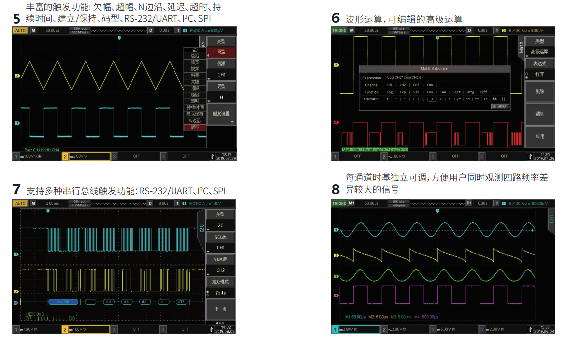 UPO7000Z 系列数字荧光示波器
