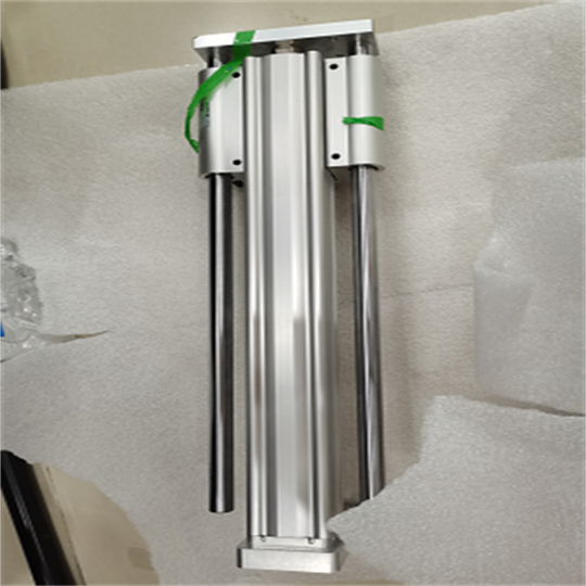 杆侧端盖上设有导向套,以提高气缸的导向精度,承受活塞杆.