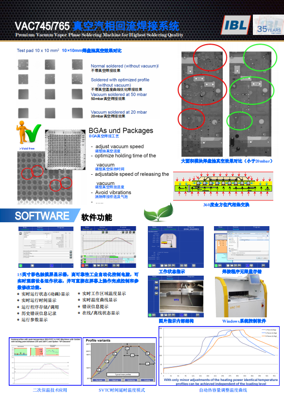 IBL 真空汽相回流焊接系统