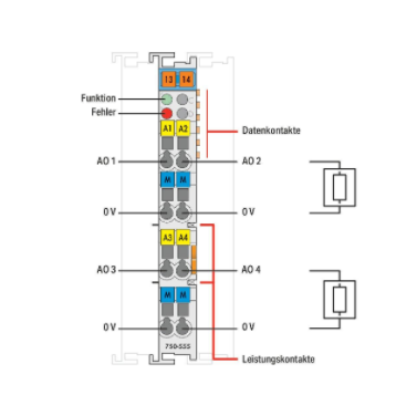  750-555 德国wago模拟量输出模块