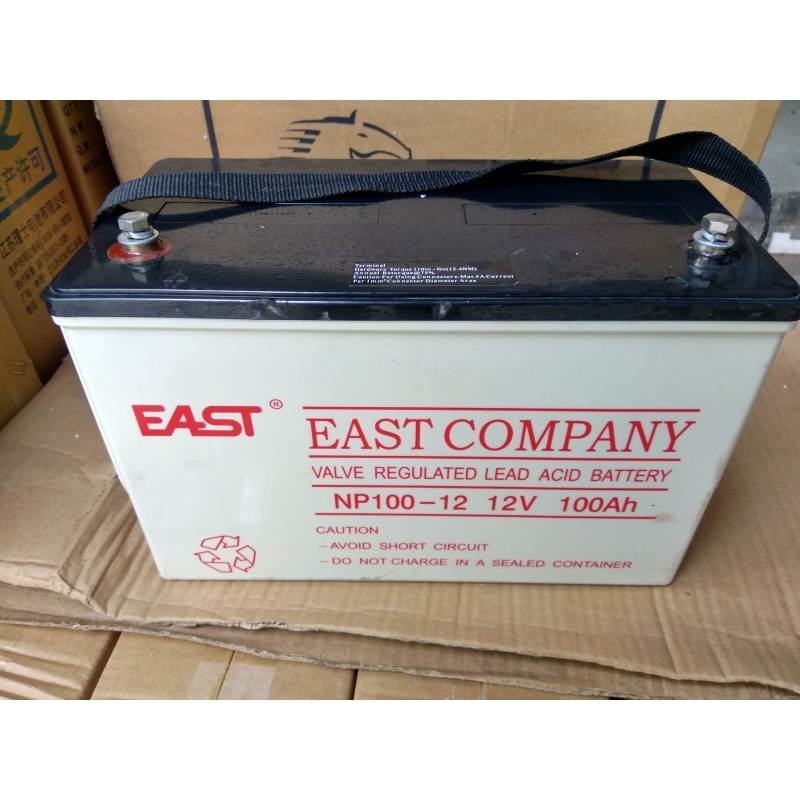 EAST易事特蓄电池NP100-12免维护通讯消防主机12V100AH阀控密封式