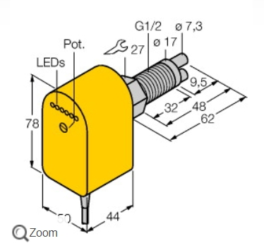 FCS-G1/2A4P-VRX/24VDC图尔克传感器
