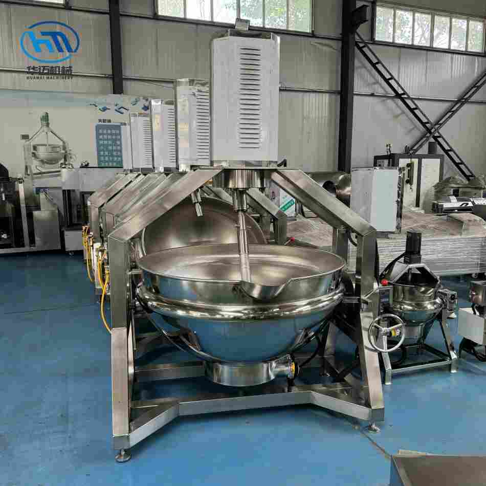半自动电加热行星搅拌夹层锅 老干妈辣椒酱行星搅拌炒锅 重庆火锅底料炒料机