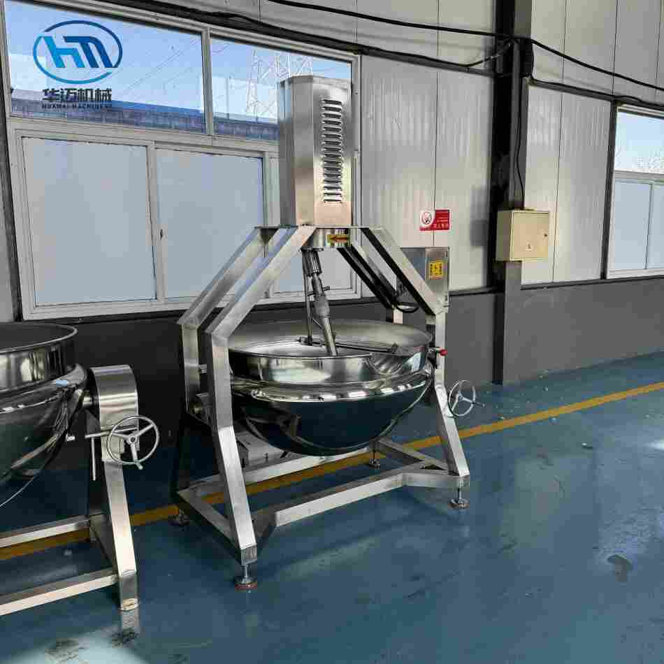 半自动行星搅拌炒锅 商用预制菜炒菜机 不锈钢豆沙月饼馅搅拌炒锅