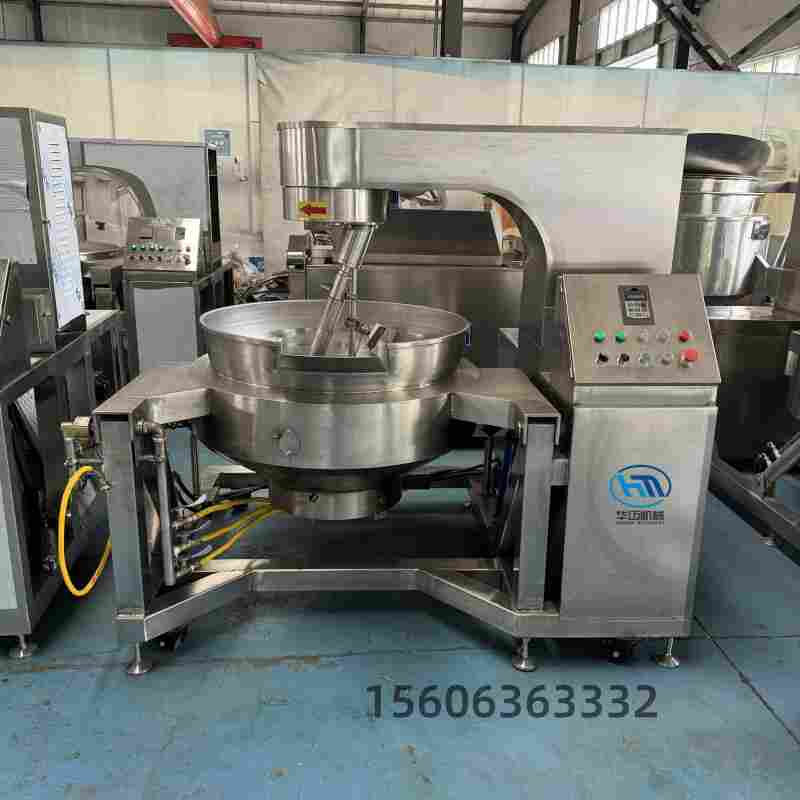 小型全套辣椒酱生产线 香菇牛肉酱制作机器 辣椒酱行星搅拌炒锅