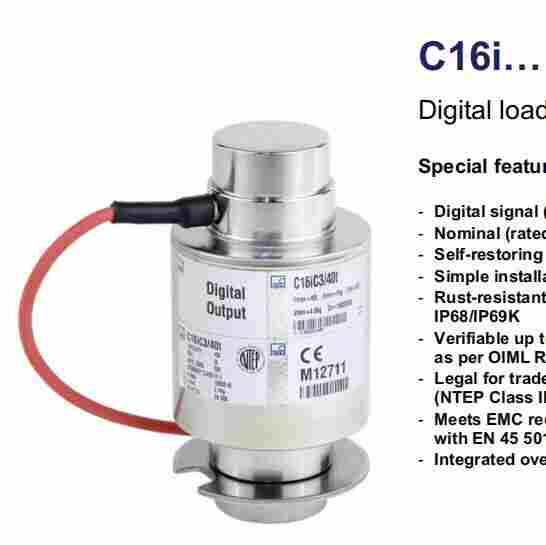 圆柱式地磅传感器C16i/30T现货供应数字传感器