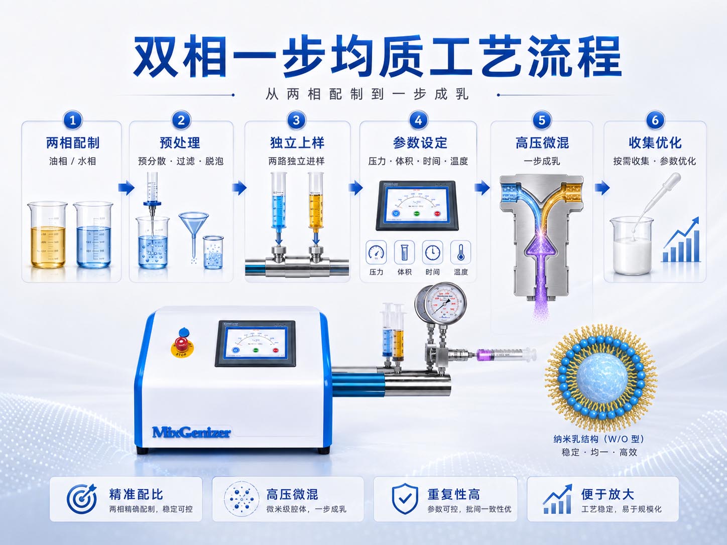 双相一步均质纳米乳方案