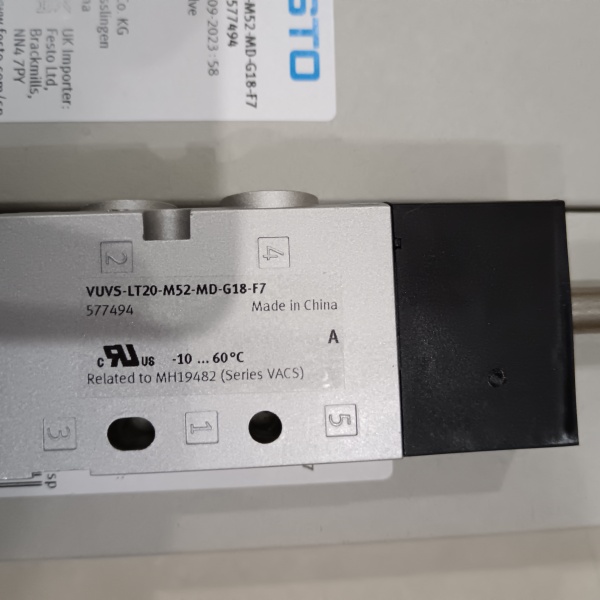 温度范围FESTO费斯托电磁阀VSVA-B-B52-T-D2-F8