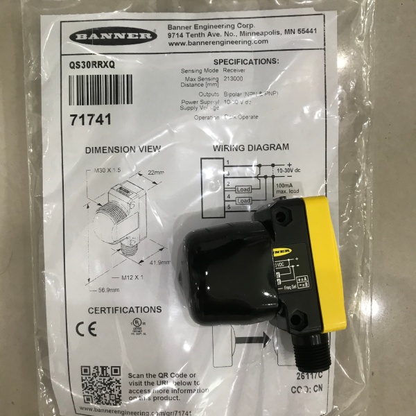 banner邦纳雷达传感器QT50R- EU- AFHQ构造特点
