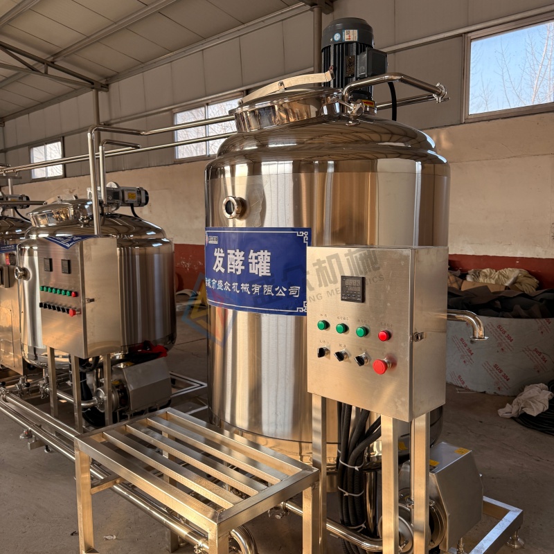 液体酸奶发酵罐厂家 搅拌型酸奶发酵设备 巴氏牛奶加工生产线